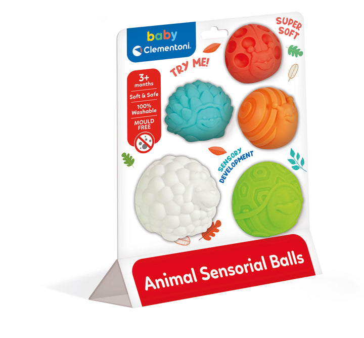 Clementoni Baby Animal Sensorische Ballen – 3+ Maanden