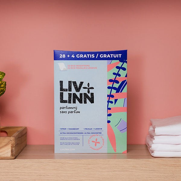 Liv & Linn Parfumvrije Wasstrips – 32 Stuks