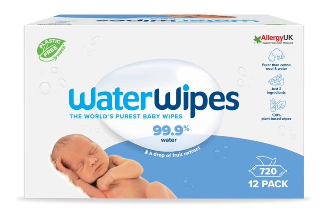 WaterWipes Voordeelpak (12 x 60) – 720 Babydoekjes