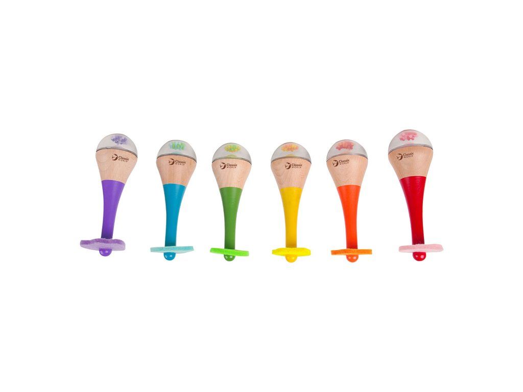 Classic World Regenbogen-Rasseln - 6+ Monate