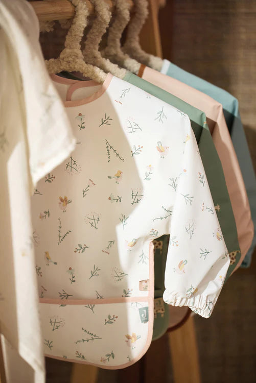 Babero impermeable con manguito - Lovely Birds